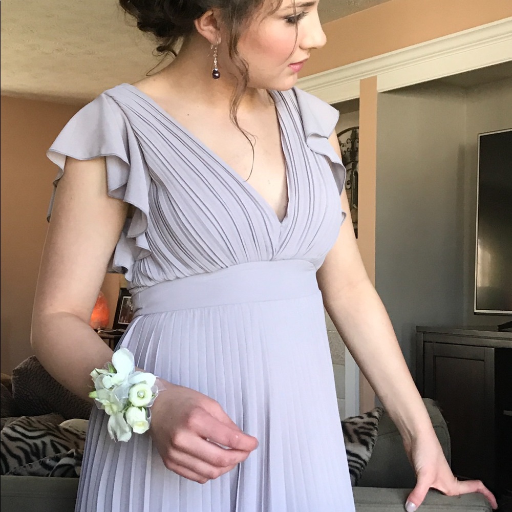 TFNC London Grecian Goddess Grey Gown Tailored! 👗